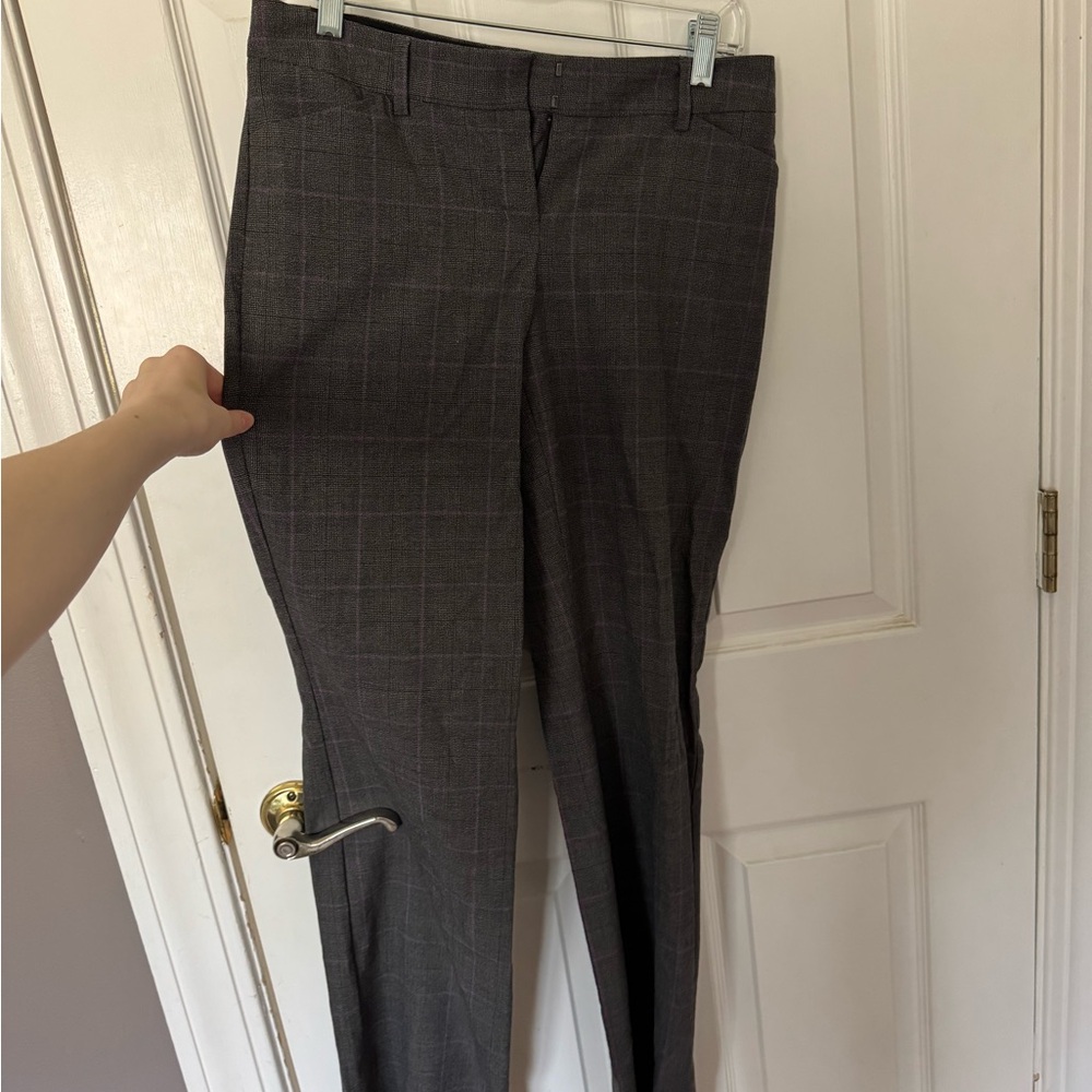 Express Charcoal Checkered Women's Pants